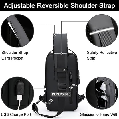 Bolso Bandolera Antirrobo 3 Colores